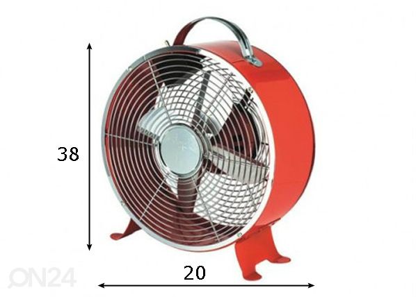 Pöytätuuletin Coolwave 15 W mitat