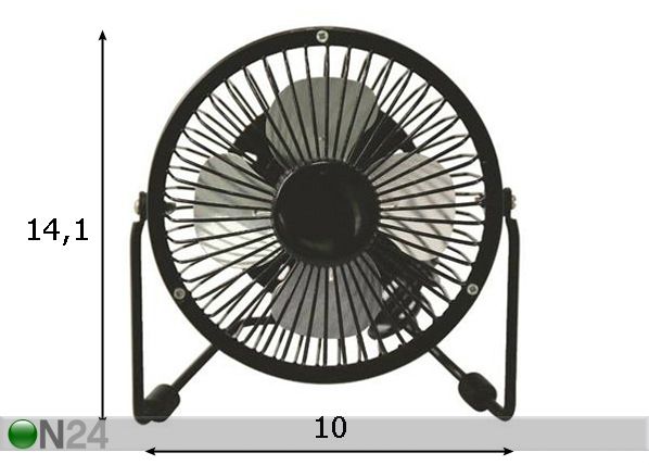 Pöytätuuletin Coolwave 2,5 W mitat