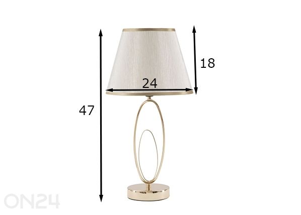 Pöytävalaisin mitat