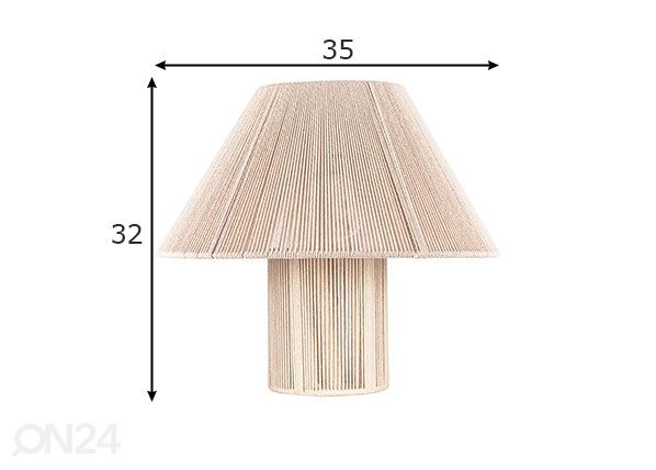 Pöytävalaisin Anna 35 mitat