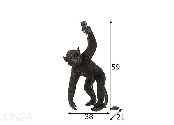 Pöytävalaisin Ape mitat