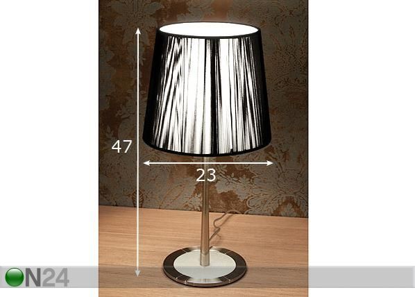 Pöytävalaisin ART DECO mitat