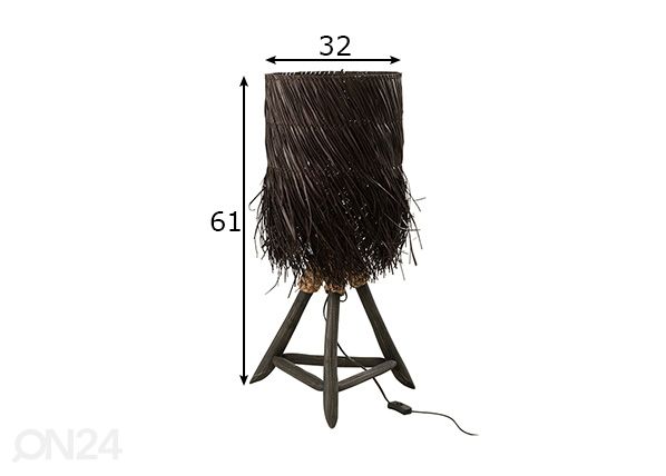 Pöytävalaisin Arthur mitat