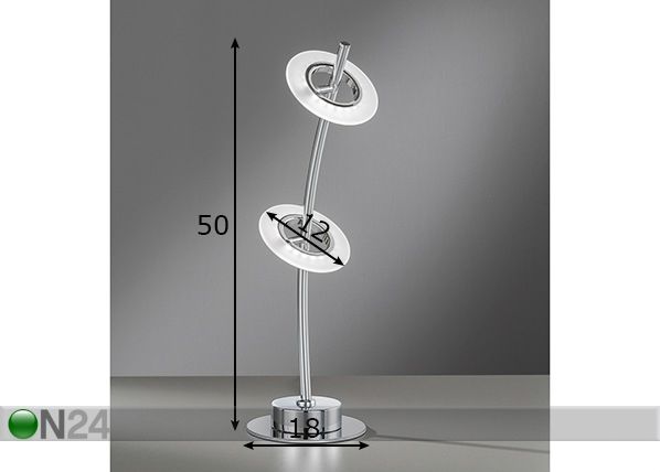 Pöytävalaisin Bambus LED mitat