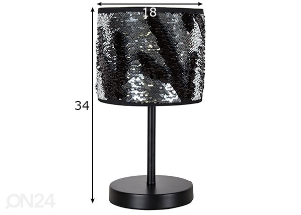 Pöytävalaisin Bling, kromi mitat