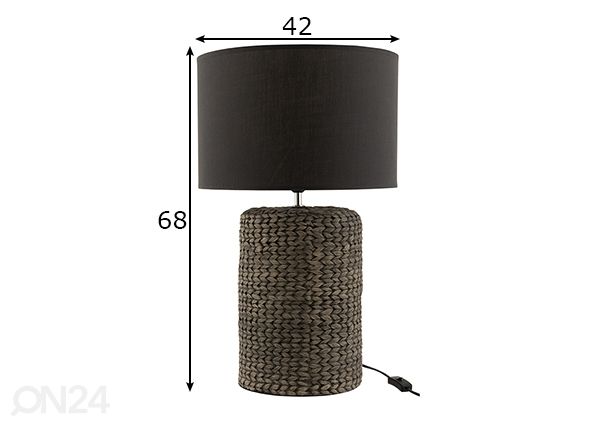 Pöytävalaisin Braid mitat