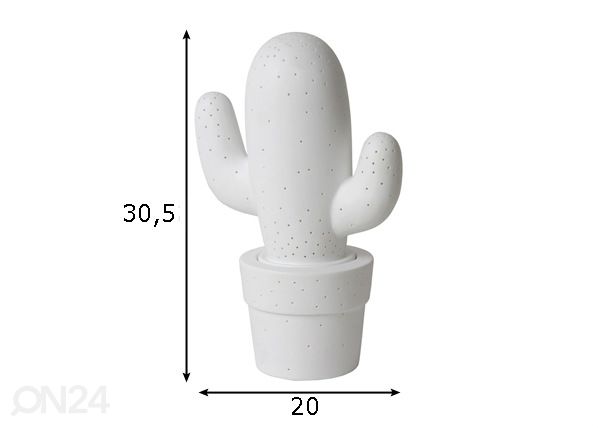 Pöytävalaisin Cactus mitat