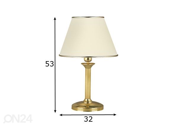 Pöytävalaisin Classic-2 G mitat