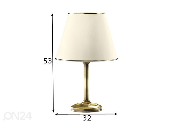 Pöytävalaisin CLASSIC G mitat