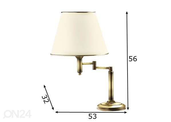 Pöytävalaisin CLASSIC L mitat