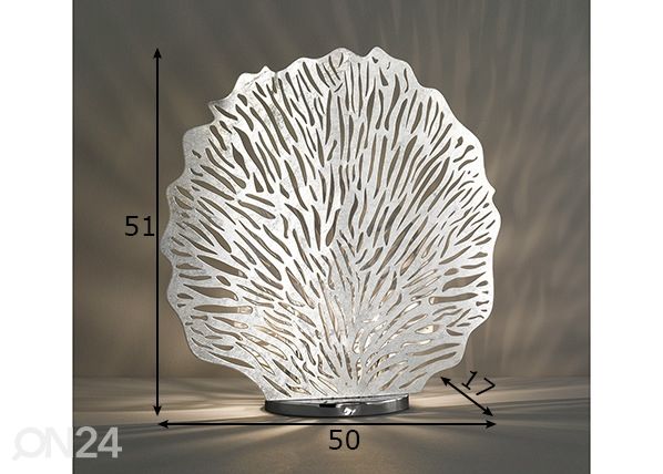 Pöytävalaisin Coral mitat
