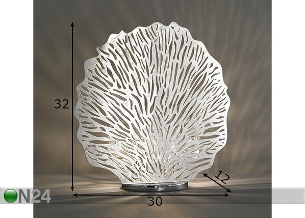 Pöytävalaisin Coral mitat