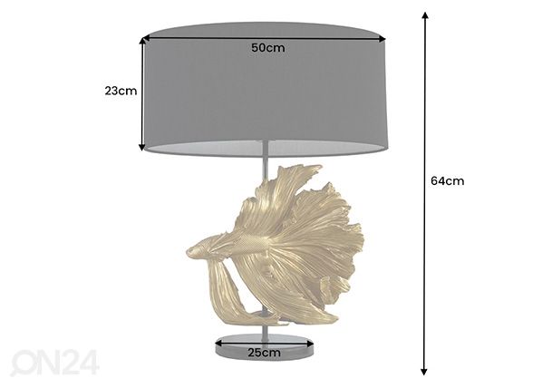 Pöytävalaisin Crowntail mitat