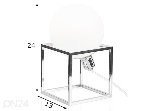 Pöytävalaisin Cube mitat