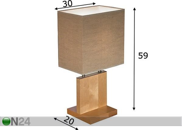Pöytävalaisin CUBE mitat