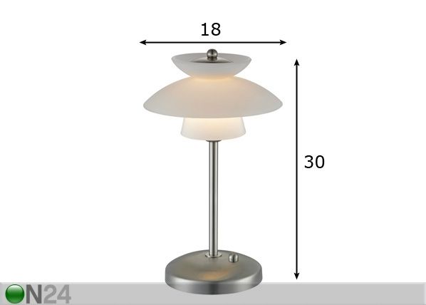 Pöytävalaisin DALLAS Ø 18 cm mitat
