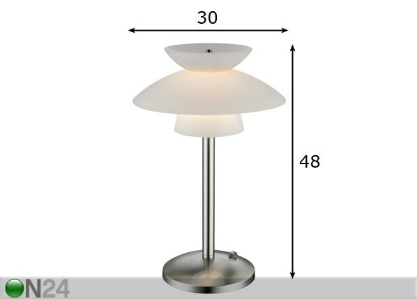 Pöytävalaisin DALLAS MAXI Ø 30 cm mitat
