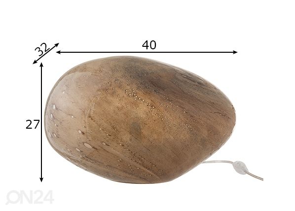 Pöytävalaisin Dany mitat