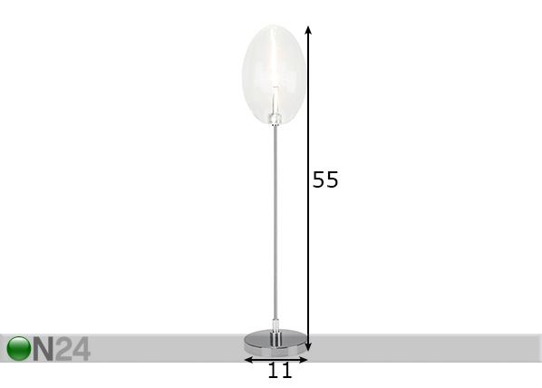 Pöytävalaisin Drops High mitat