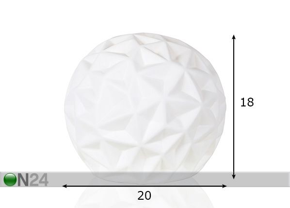 Pöytävalaisin FASETTE mitat