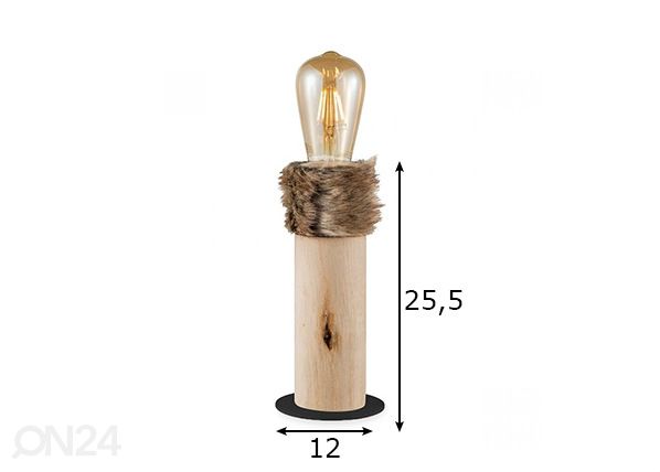 Pöytävalaisin Furdy mitat