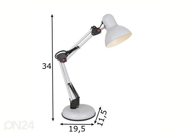 Pöytävalaisin Garita mitat