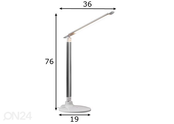 Pöytävalaisin Gina LED mitat