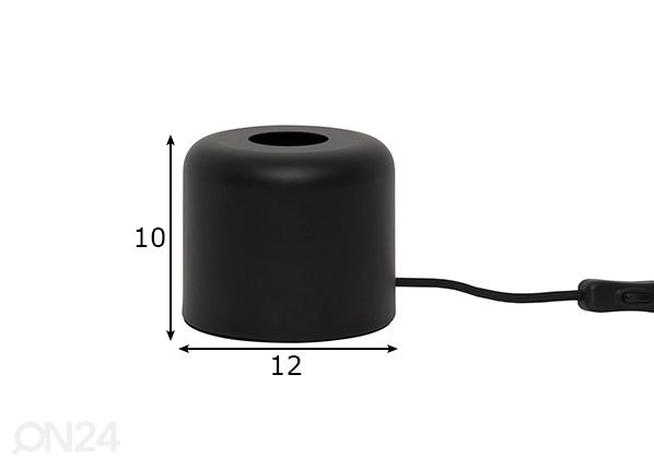Pöytävalaisin Glans mitat