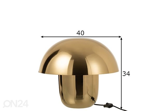Pöytävalaisin Goldie mitat