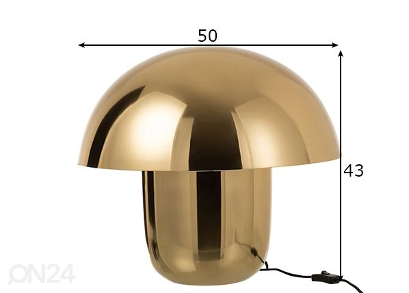 Pöytävalaisin Goldie mitat