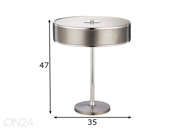Pöytävalaisin Jazz Silver mitat