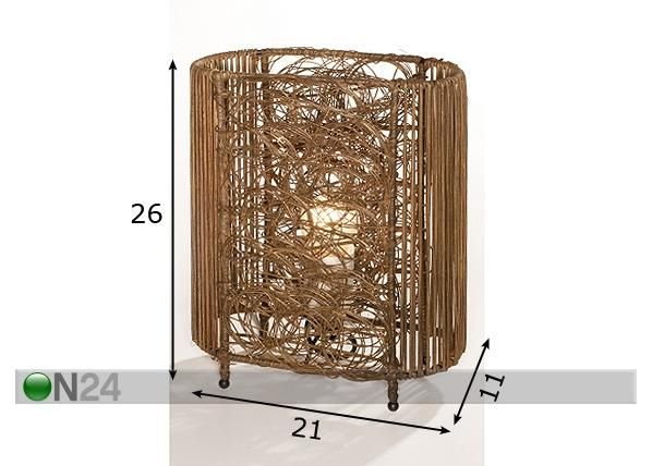 Pöytävalaisin KOOKON mitat