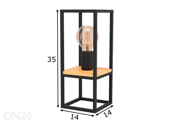 Pöytävalaisin Libertad mitat