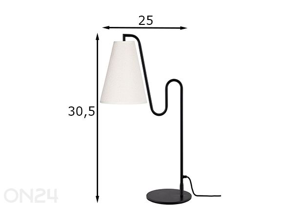 Pöytävalaisin Lou mitat