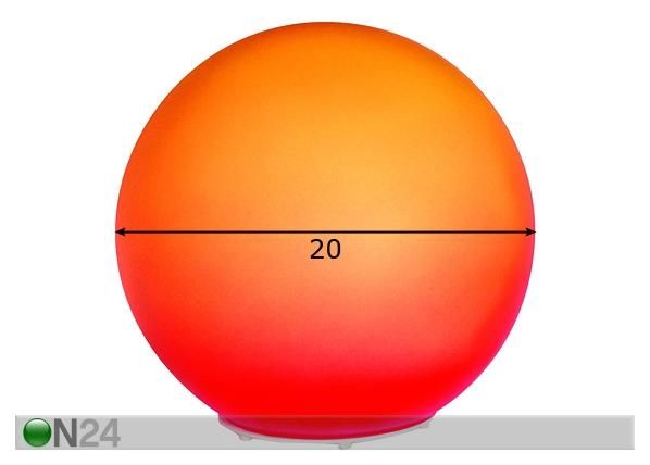 Pöytävalaisin MANDARIINI Ø 20 cm mitat