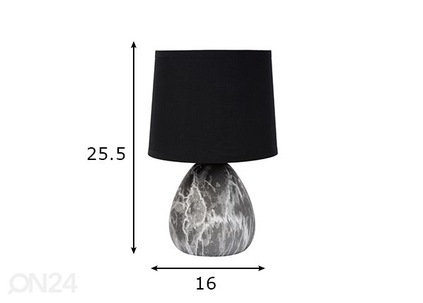 Pöytävalaisin Marmo mitat
