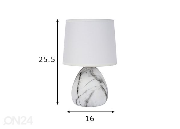 Pöytävalaisin Marmo mitat