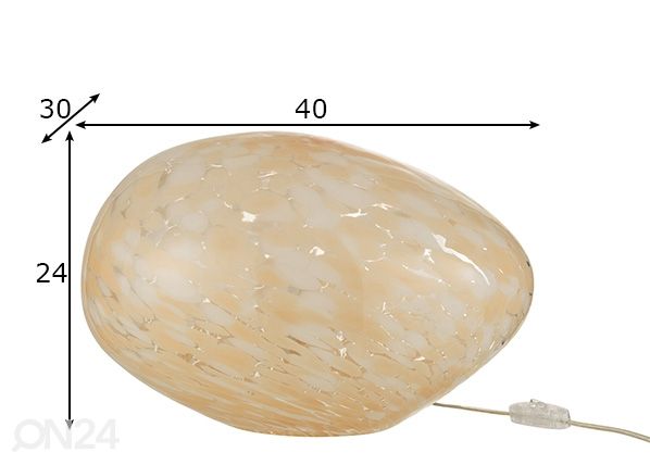 Pöytävalaisin Melissa mitat