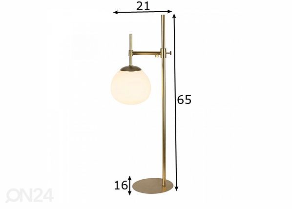 Pöytävalaisin Modern Erich mitat