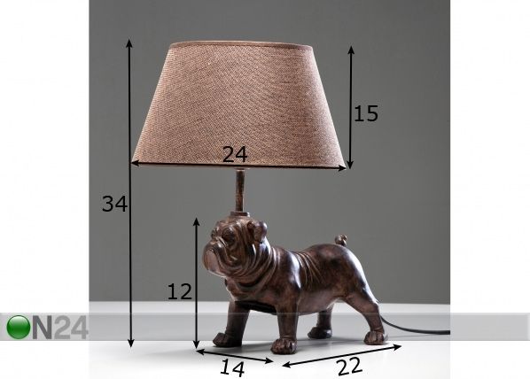 Pöytävalaisin MOPS mitat