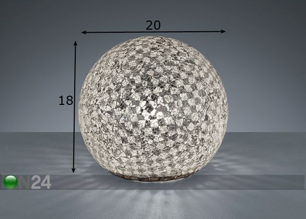 Pöytävalaisin Mosaique mitat