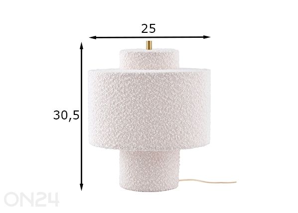 Pöytävalaisin Noah 25 mitat