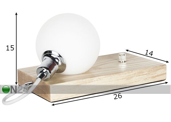 Pöytävalaisin ORB mitat