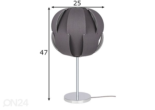 Pöytävalaisin Pavot mitat