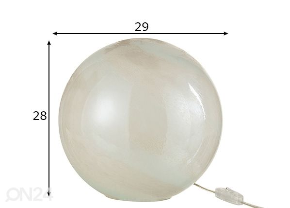Pöytävalaisin Pearl mitat