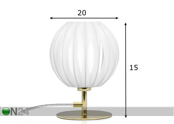 Pöytävalaisin PLASTBAND MINI mitat