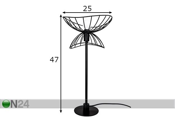 Pöytävalaisin Ray mitat