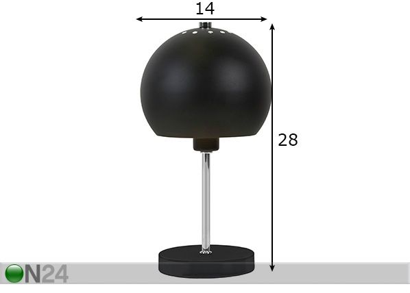 Pöytävalaisin RONDO mitat