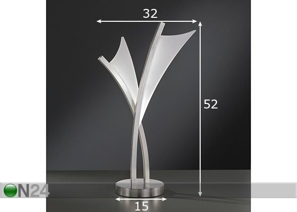 Pöytävalaisin Sail LED mitat
