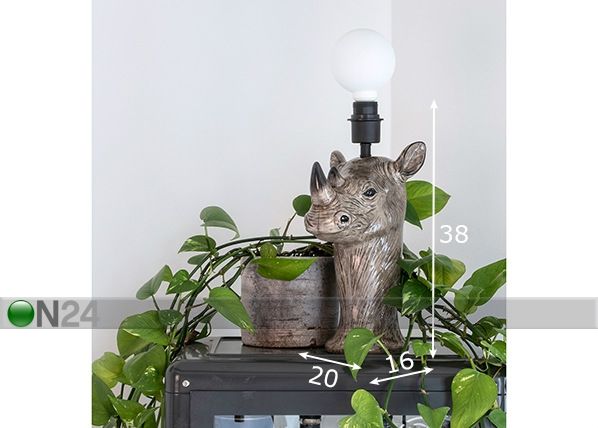 Pöytävalaisin Sarvikuono mitat